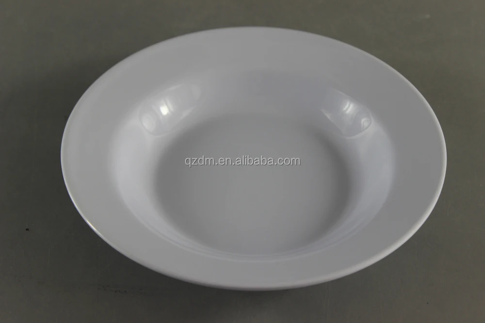 White Melamine Dinnerware,7 Inch Melamine Soup Plate/Deep Dish