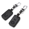New hot sale leather car key cover keychain case for Toyota Previa MPV 2006 2007 2014 Remote holder accessories
