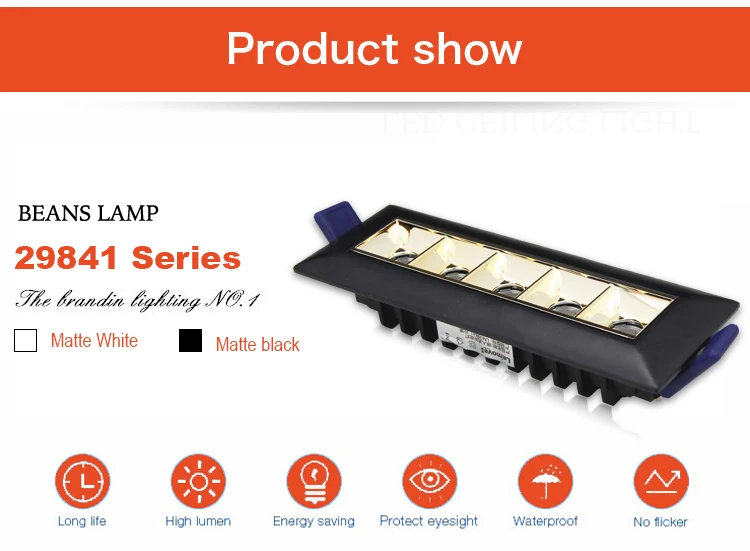 product-Square LED Grille Light High Quality Hot Sales Single ten Head Led Spot Light-Leimove-img-1