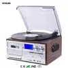 Record player USB SD CD record cassette AM FM radio vintage player