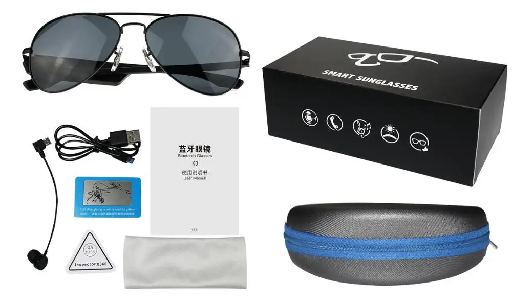 Safety Wireless Bluetooth Sunglasses Headphone Cool Goggles Sunglasses With Huge Lenses Buy