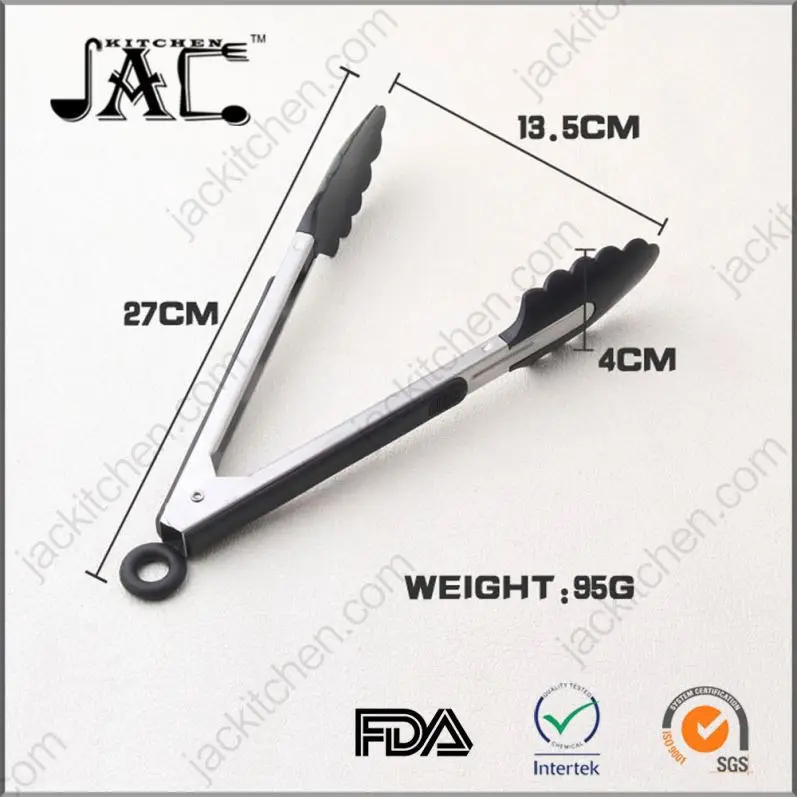 High Quality Stainless Steel Plastic Food Tongs