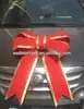 24 inch Red Giant 3D Structural Christmas Holiday Building Hanging Decoration Velvet Bow