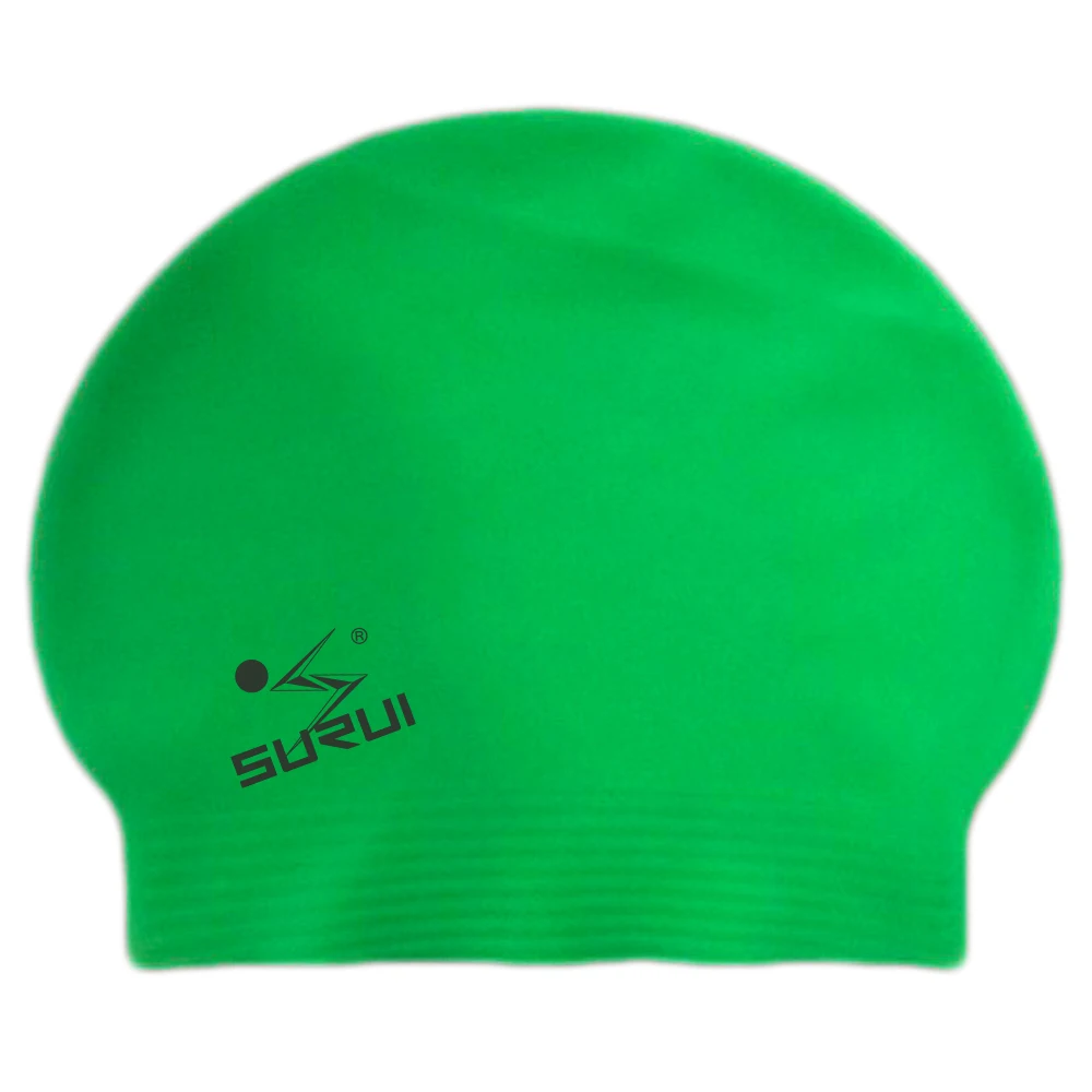 Wholesale Waterproof  Colored Silkscreen Printed  Swim Cap