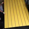 Portable slotted wall fixing upright Grooved MDF