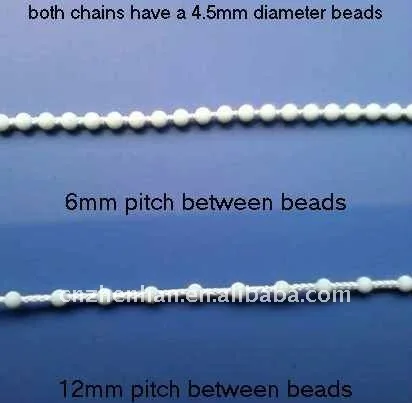 blind roller 6mm multi chain ball endless plastic component