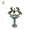 large outdoor sculptures metal craft horse bronze sculptures fountains NTBM-130