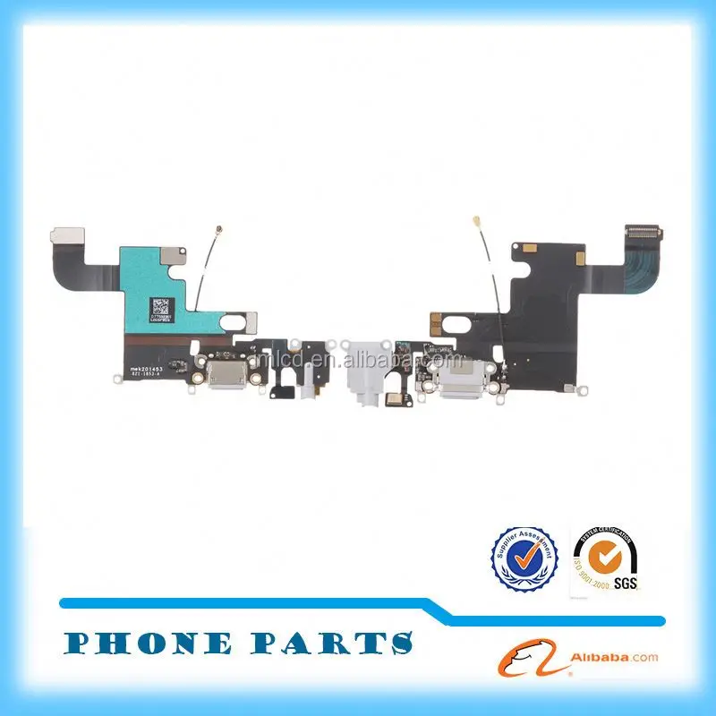 1-2workdays delivery flex cable for iPhone6 charger dock flex for iPhone 6g port connector flex cable from alibaba express