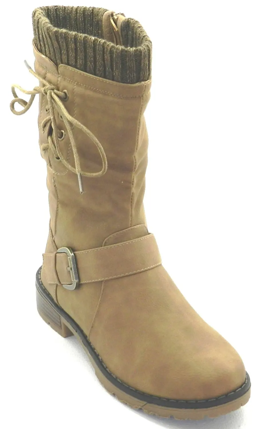 Get Quotations C2 B7 Dev New Womens Military Combat Fashion Boots Mid Knee Low Flat Heel Boots Get Quotations C2 B7 Dev New Womens Military Combat Fashion Boots Mid Knee Low Flat Heel Boots