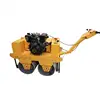 Road workers dedicated small roller hand operated compactors