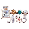 2019 Hot sale fancy custom rhinestone alphabet letter brooch for women