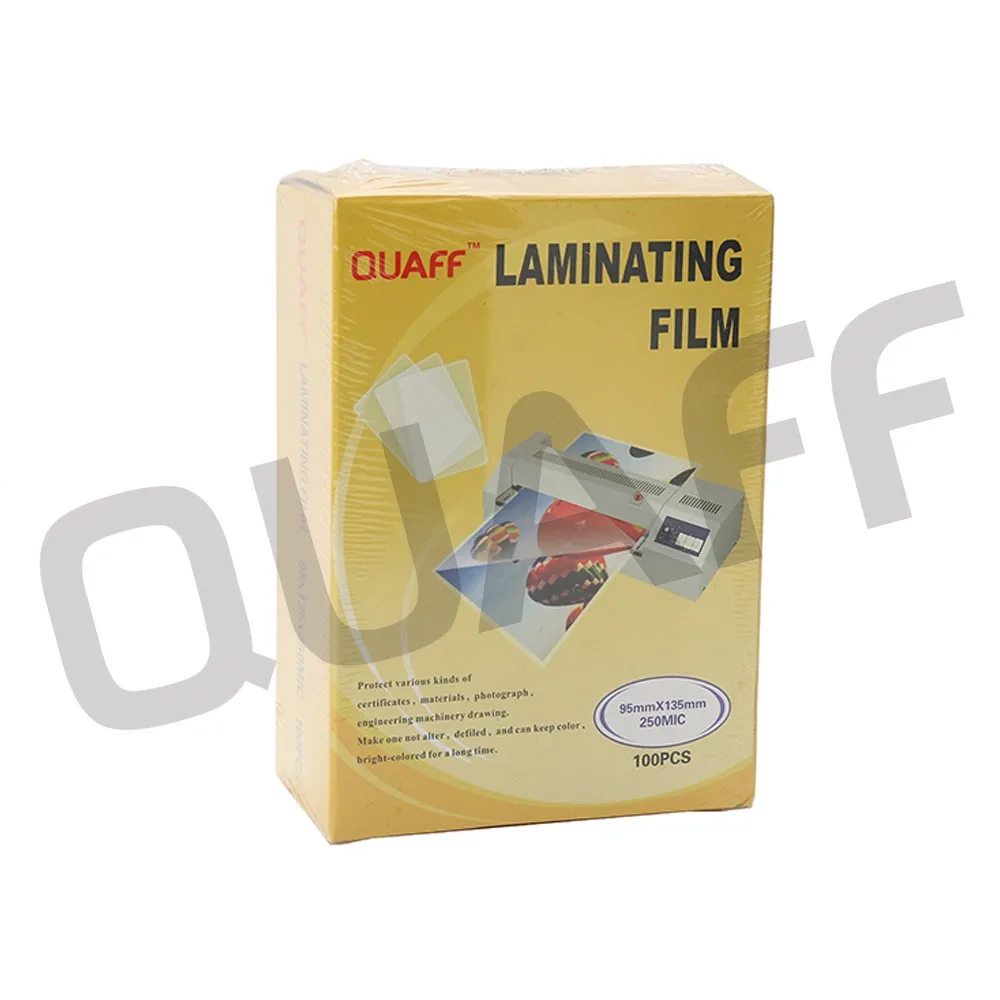 Quaff 3r Laminating Film Hot Laminating Film Pet Lamination Film 95mm
