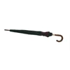 Green and brown 12k windproof auto curved wooden handle umbrella