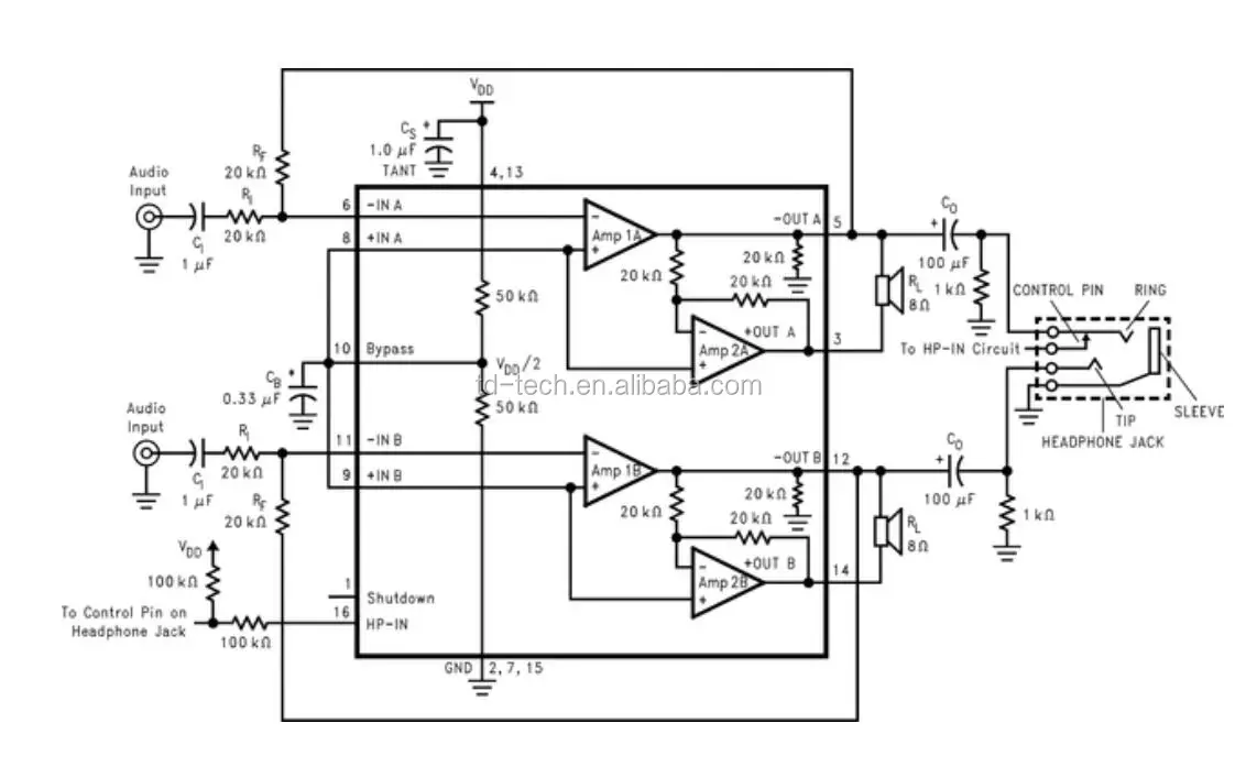 Lm4863d усилитель схема