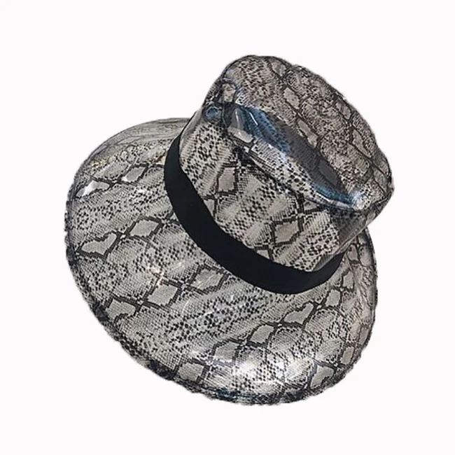 snake print bucket hat
