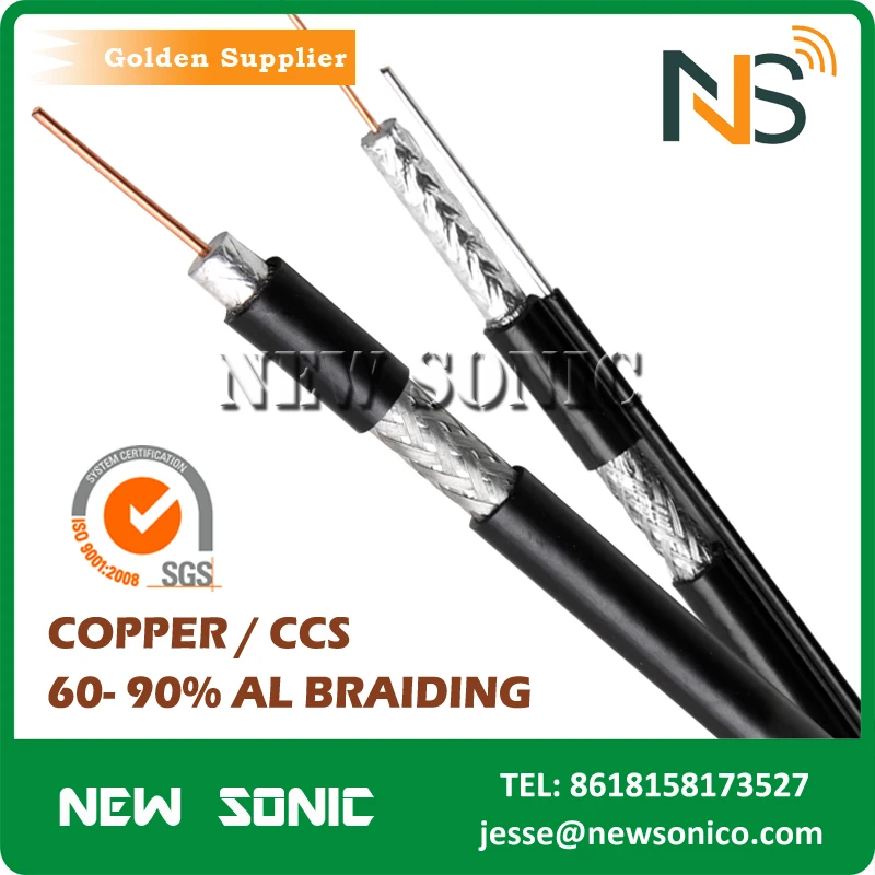 75ohm Low Loss Rg59 Rg6 Rg11 Coaxial Cable For Tv And Cctv With Ce Rohs 