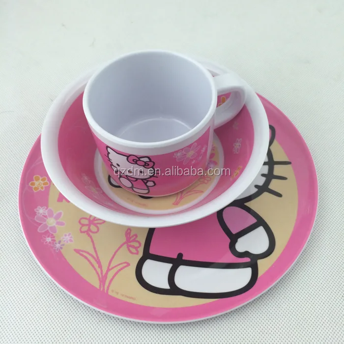 Melamine Kids Set , Children Plastic Tableware Foodgarde
