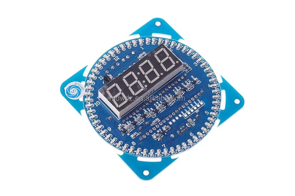 SainSmart DS1302 DIY Rotierende LED elektronische Digitaluhr Kit 51 SCM Board 