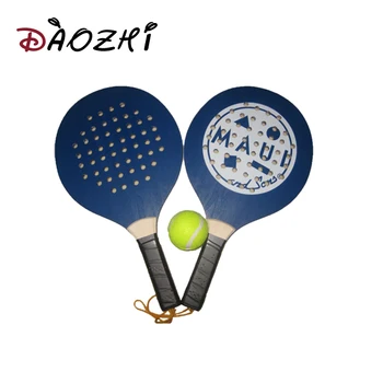 Poplar Made Beach Paddle Ball Set For Promotion Wooden Poplar Made Beach Paddle Ball Set For Promotion Wooden Racket
