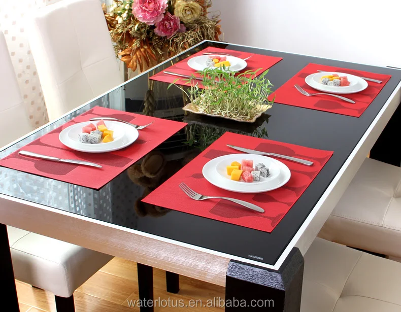 2017 Alibaba China Dining Table Mat Customized Place Coasters Gl Mats Product On