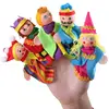 Custom Design Factory Price Children Wooden Head Finger Dolls Plush Children Funny Finger Puppets