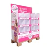 Supermarket 1/4 Cardboard Half Pallet Display Stand,PDQ Quarter Carton Pallet Display