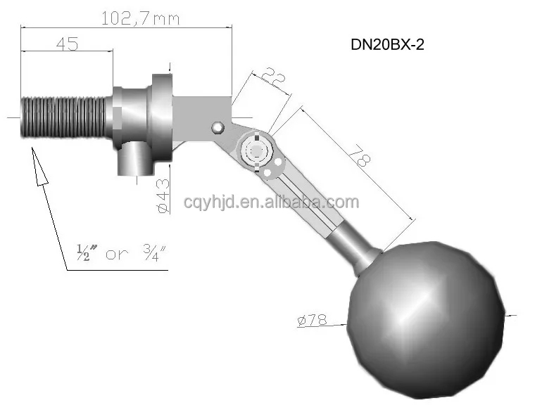 Mechanical Float Valve Dn20bx2 Floating Tank Solenoid Valve Buy