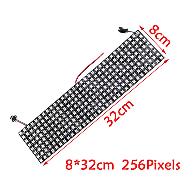 Factory Addressable Ws2812 Pixel Panel 8*32 Led Flexible Matrix Display ...