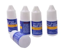 5pcs 3g Glitter Acrylic Rhinestones Decoration With Nail Art UV Gel Nail Tips Glue Fast Drying
