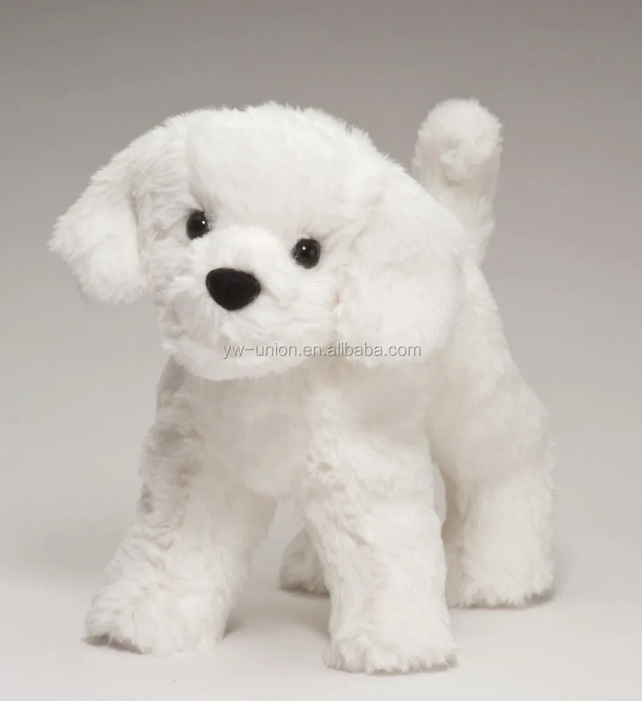 white dog stuffed animal