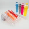 3 colors Plastic Memo Portable Water Bottle Flat
