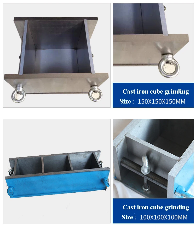 150mm foam Cast iron concrete cement precast stamping abs cube test molds moulds price