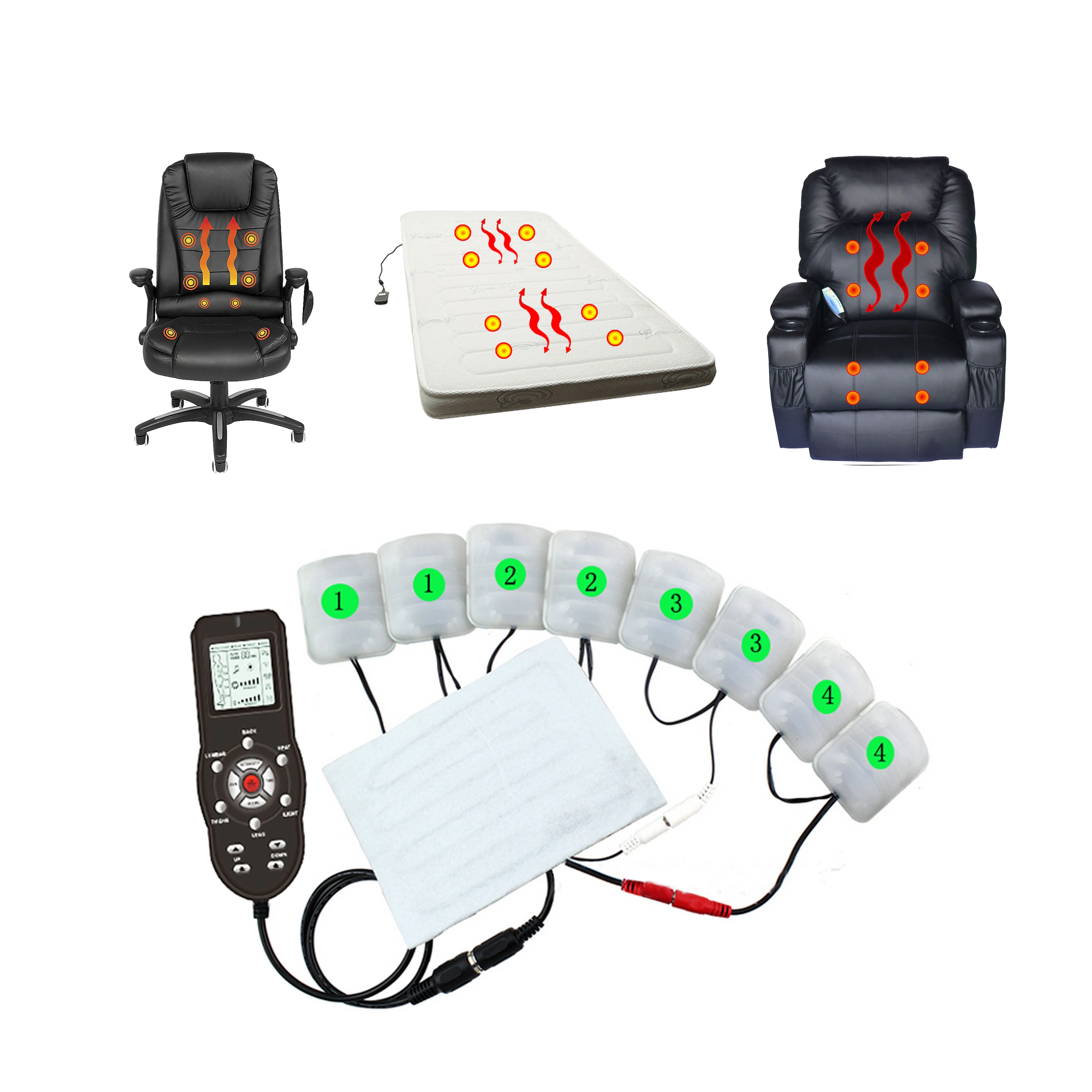 8258jr Electric Massage Accessories Chair Parts Massage Chair