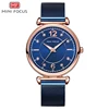 Mini Focus 0177 Brand Charm Ladies Bracelet Watch Quartz Analog Stainless Steel Diamond Luxury Women Watches relojes de mujer