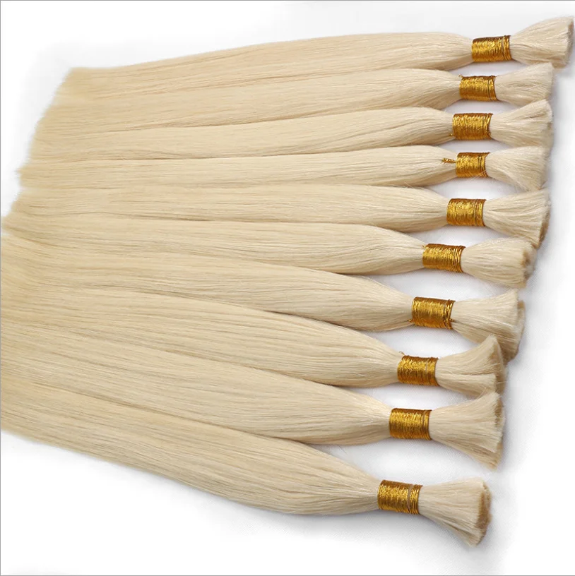 Hot Sale #613 Blonde Women Virgin Philippine Mongolian Human Hair Bulk Cheap High Quality Human Hair Remy Extension