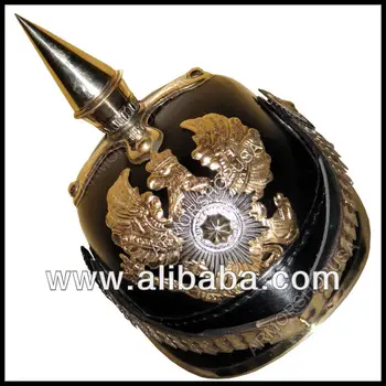 Spiked German Pickelhaube Helmet Leather Prussian Helmet Ww1 Ww2 Buy Ww1 Ww2 German Military Uniforms Product On Alibaba Com