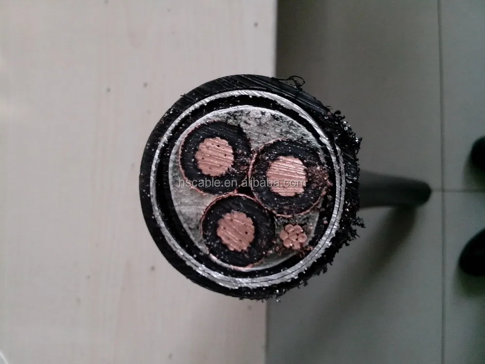 5kv 8kv 15kv 3c With Ground Multiconductor Xlpe Pvc Aia Aluminum