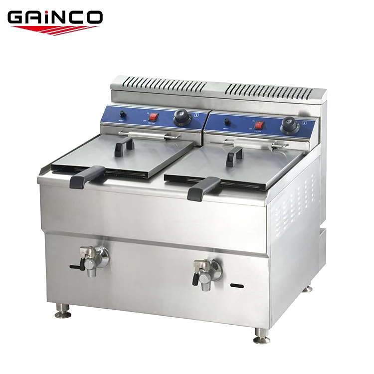 Double Tank Lpg Gas Table Top Donut Deep Fryer Buy Lpg Gas Table Top