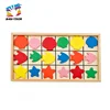 2019 High quality educational wooden learning shapes and colors for toddlers W12E026
