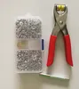 100 200set Silver 9.5mm Metal Prong Snap Buttons Fasteners Press Studs Poppers Baby Romper Button Snap With Plier Tool