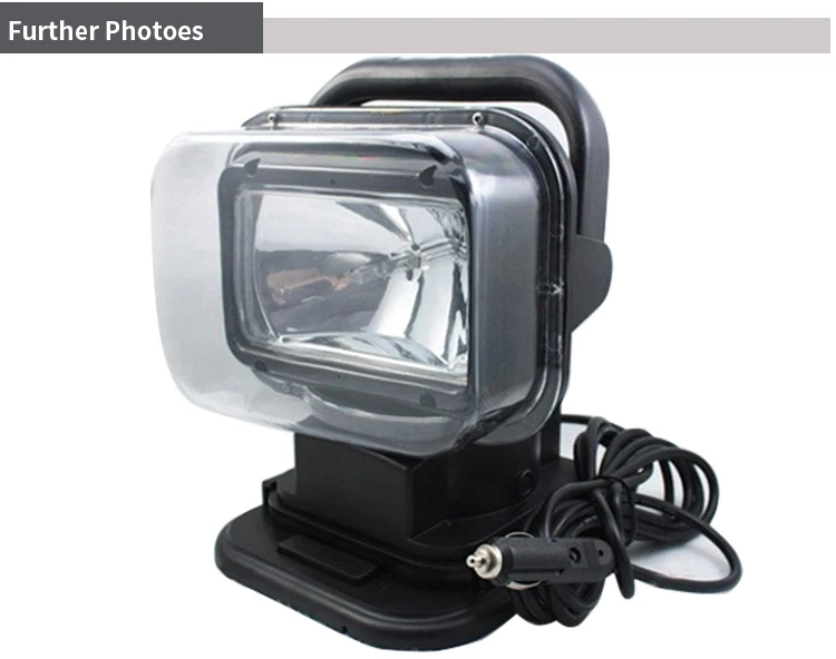 Boat spotlight 100W HID xenon rotating remote control searchlight auto 4WD