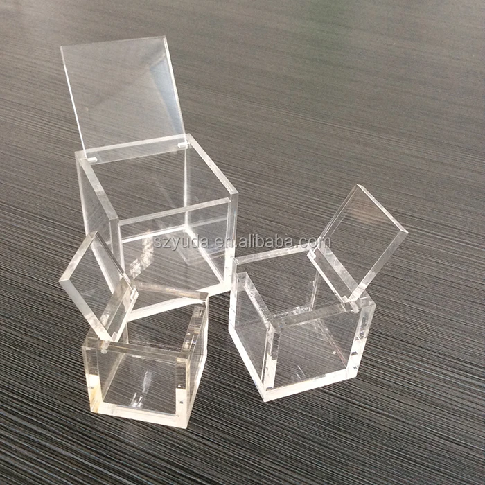 Wholesale Acrylic Display Gift Boxes With Hinges Lid Lucite Promotional