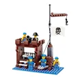 New Arrival DIY PIRATES Pirate ship Supply Depots Enlighten Brick Building Blocks Toys scale models playmobil