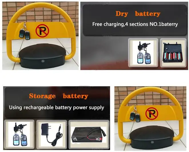 Remote control car parking space lock/car parking barrier for parking lots