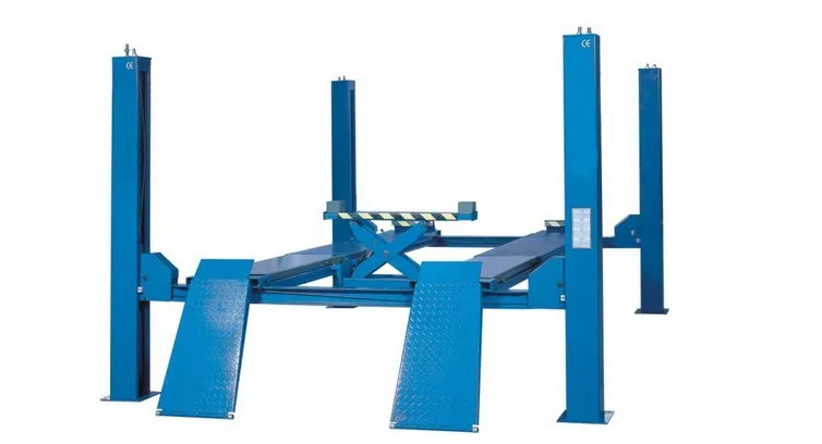 ce approved 3.5t 4 post scissor car lift for wheel alignment