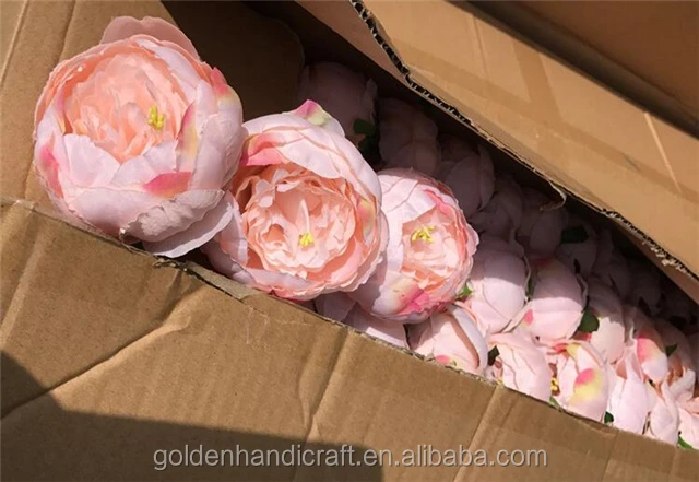 Wholesale Artificial Flower Large Peony Heads For Wedding Decoration