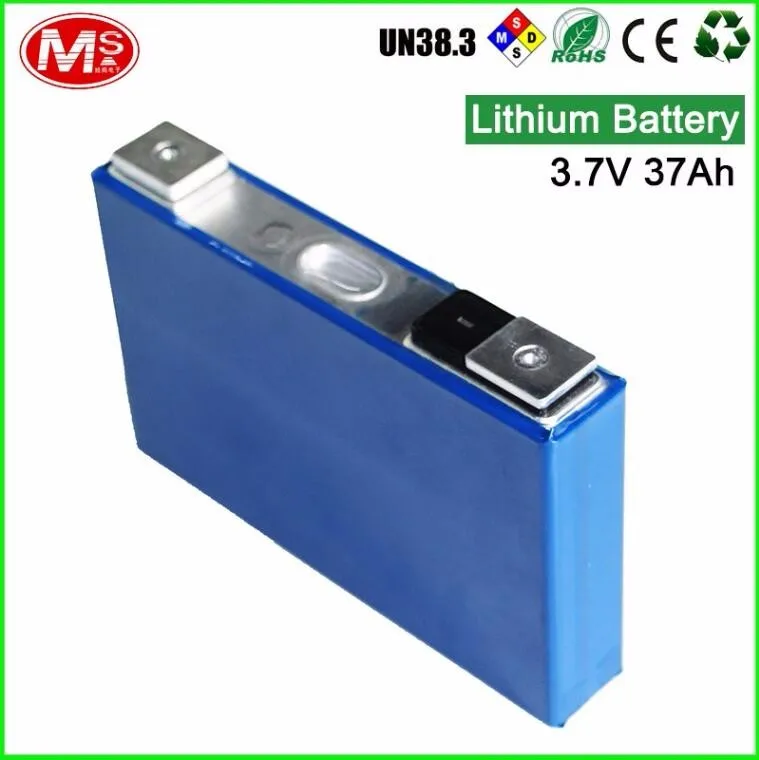 NCM rechargeable lithium ion battery 3.7V 37Ah for solar lighting system