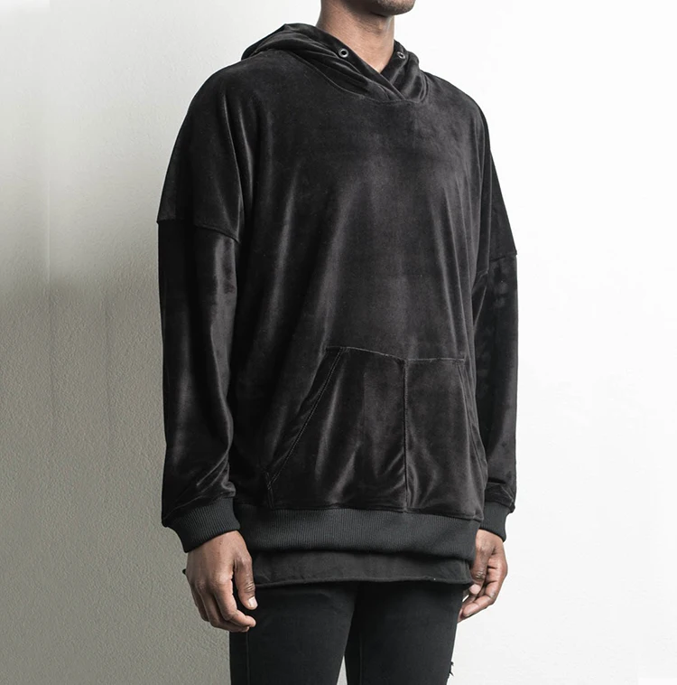 mens velour zip up hoodie