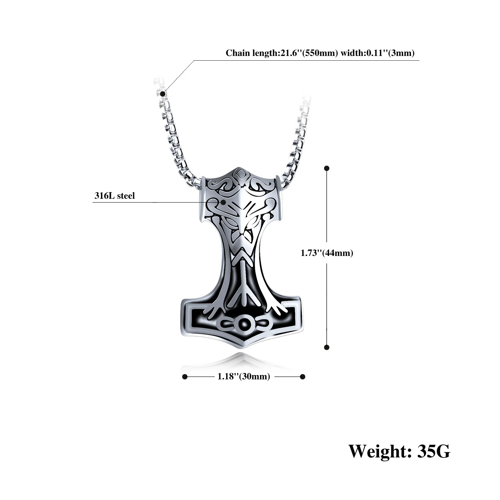 Titanium Hammer Pendant Necklace For Man Buy Quake Hammer Necklace,Faceted Gold Plated