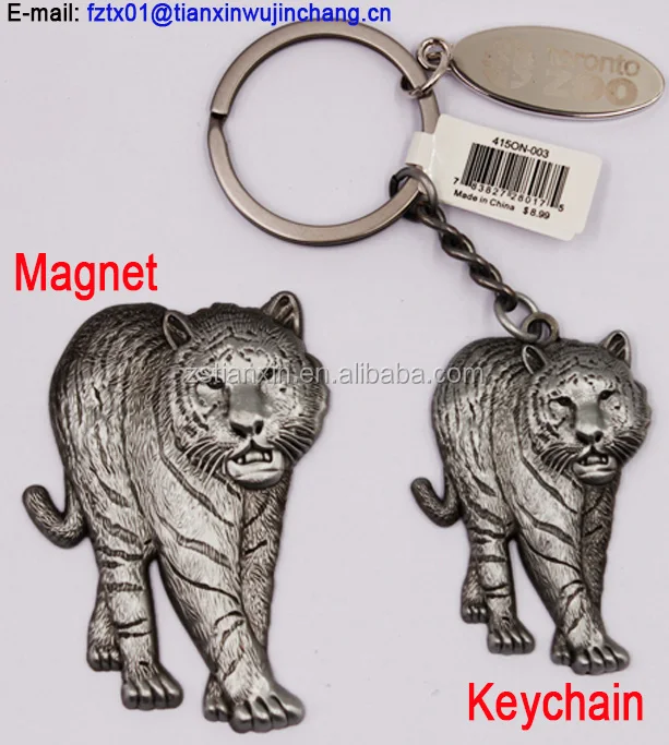  Donfafecuer Tiger Keychain,Animal Keychains 3D